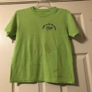 Light on the Mountain Christian Youth Camp Unisex T-shirt Green Youth M (10/12)